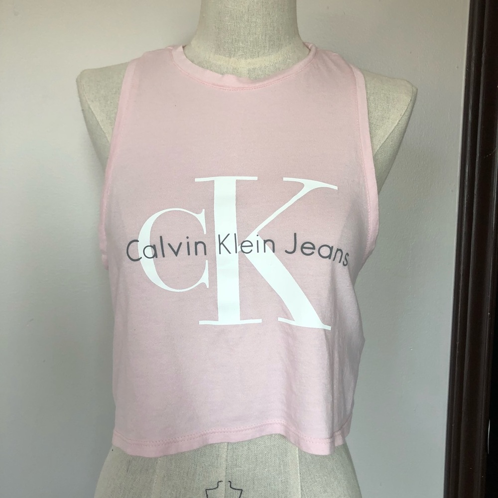 Calvin Klein Light Pink Crop Top XS